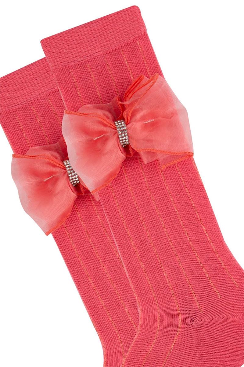 COLOR RIB GIRL KNEE HIGH SOCKS