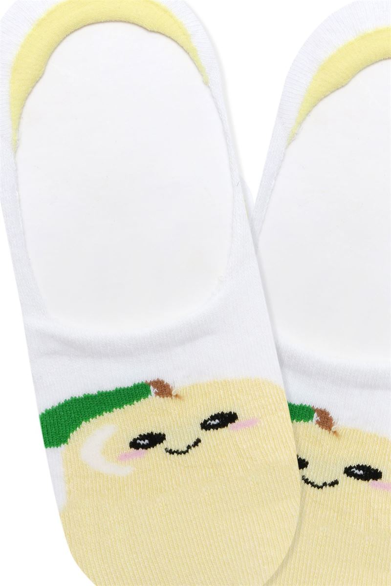 FRUIT PATTERNED GIRLS NO SHOW SOCKS