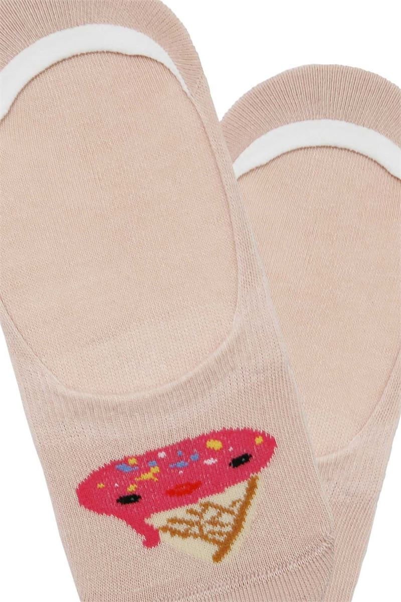 DESSERT PATTERNED GIRLS NO SHOW SOCKS