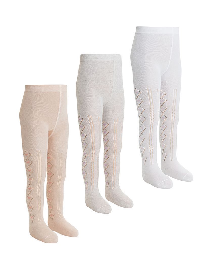 Diamond Patterned Net  Baby Girls Tights 6