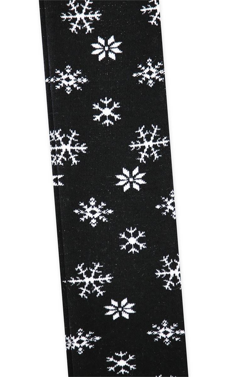 SNOW, ETHNIC, DEER PATTERNED GIRLS TERRY PANTYHOS