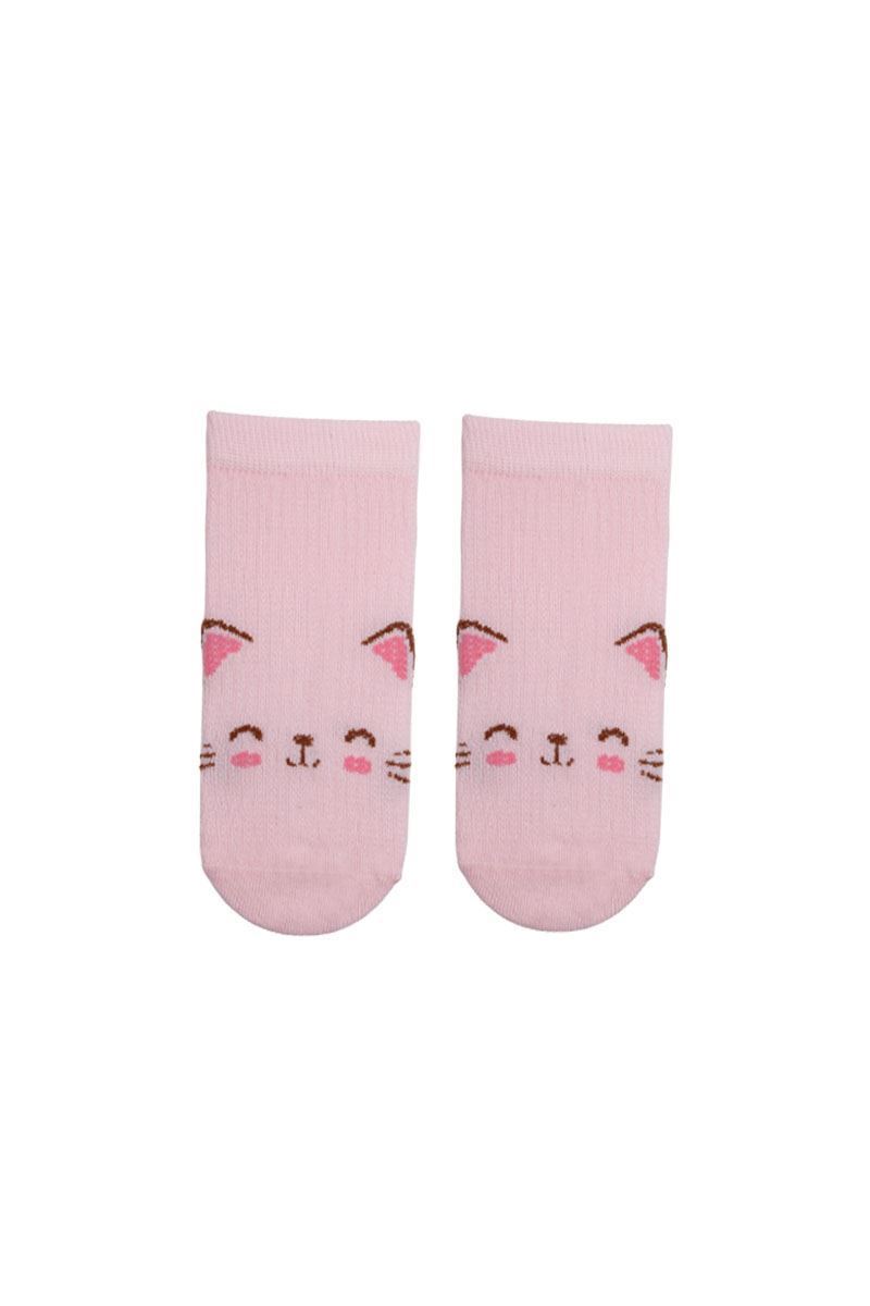 PINK CAT GIRLS ANKLE SOCKS