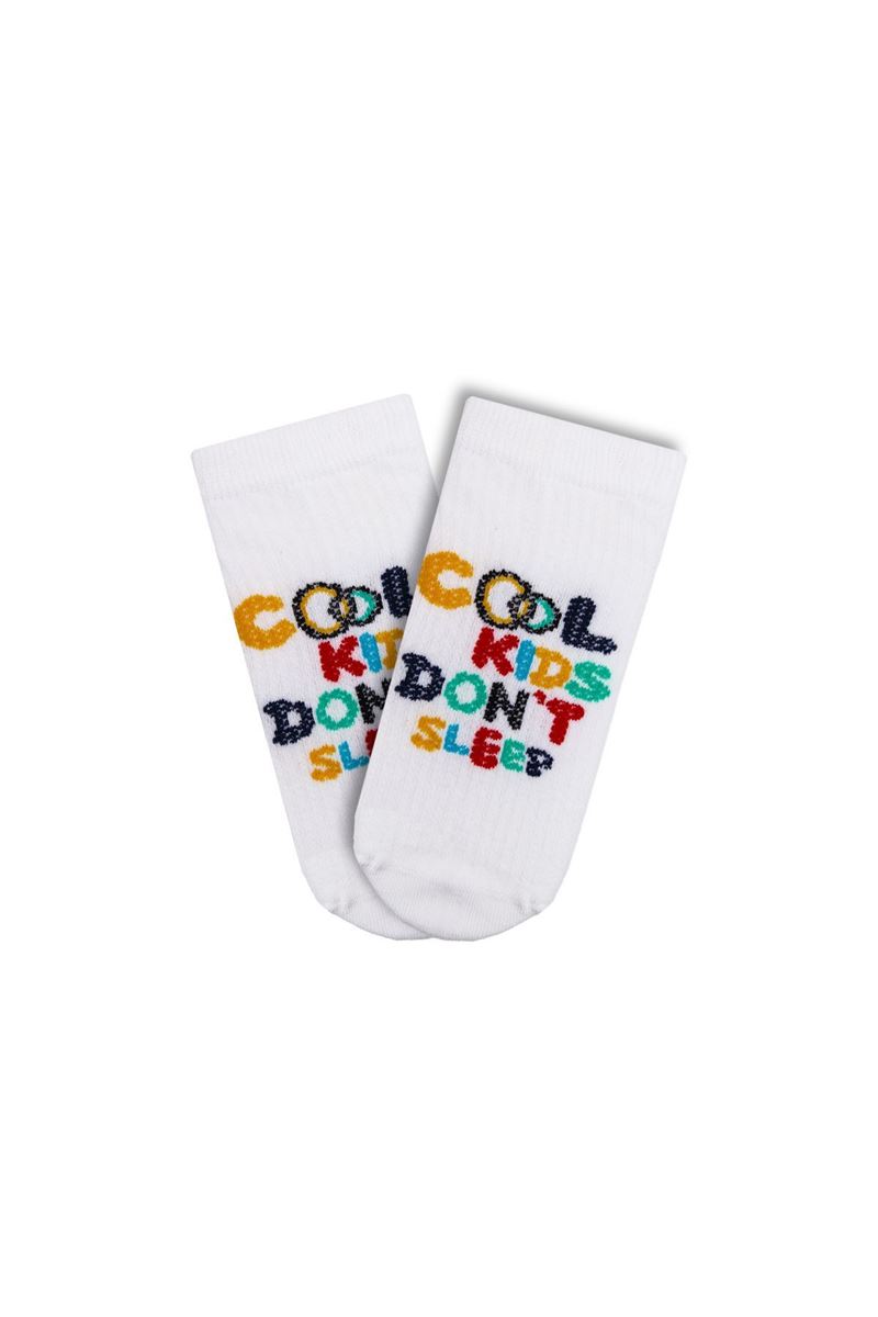 SLOGAN ÇOCUK SNEAKER ÇORABI