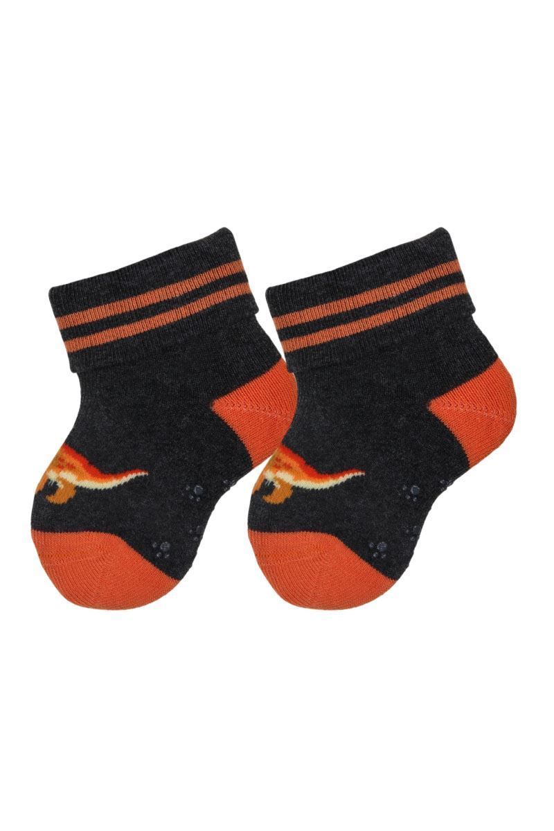 BABY DINOSAUR PRINTED TERRY BOYS’ CREW SOCKS