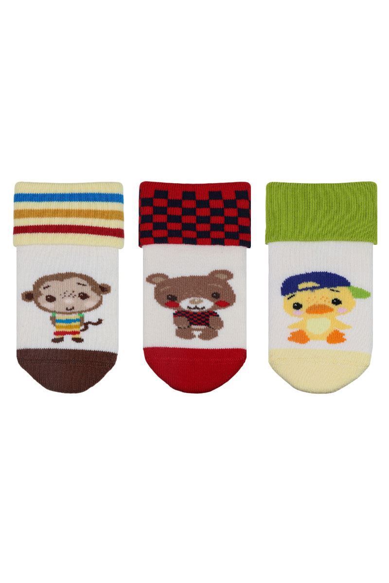 Fun Animal Terry Boys’ Crew Socks 12