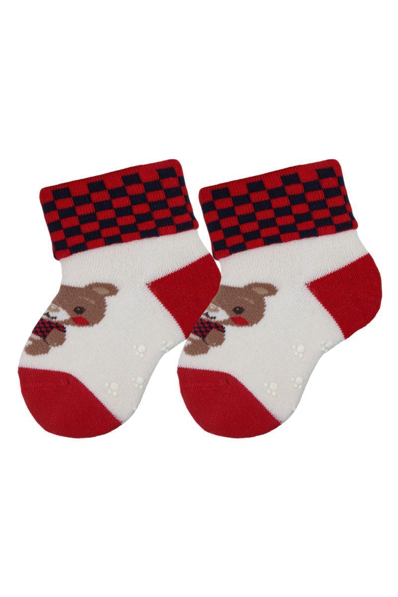 FUN ANIMAL TERRY BOYS’ CREW SOCKS