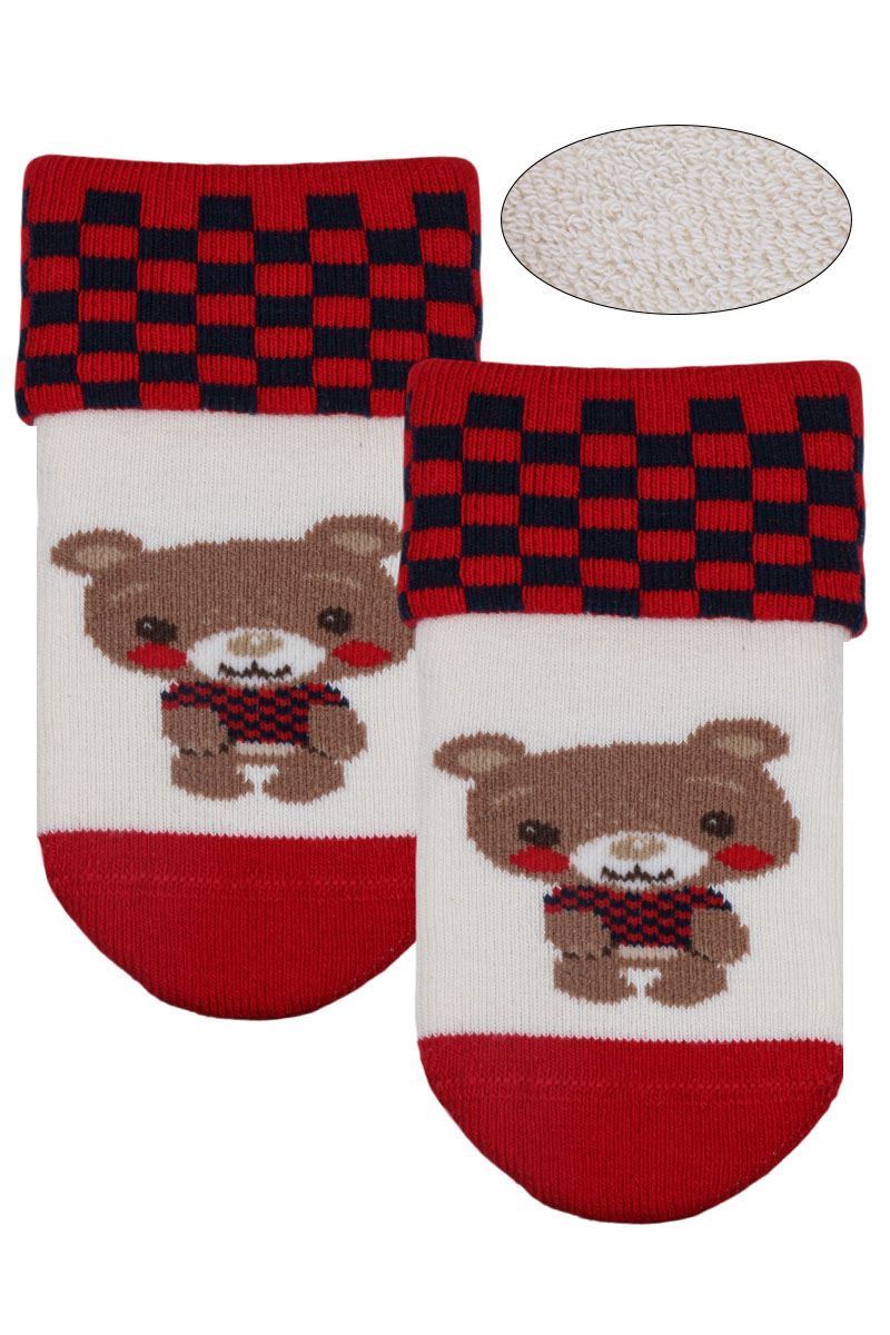 FUN ANIMAL TERRY BOYS’ CREW SOCKS