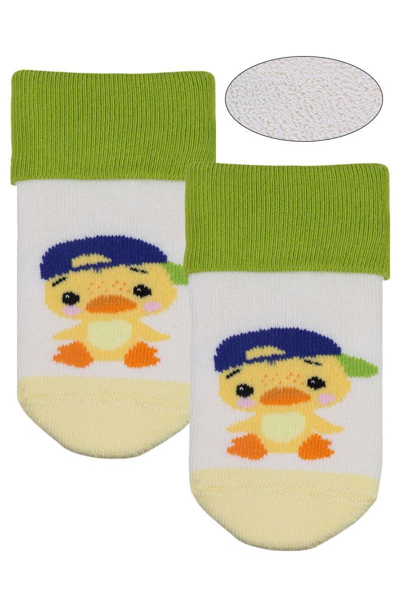 FUN ANIMAL TERRY BOYS’ CREW SOCKS