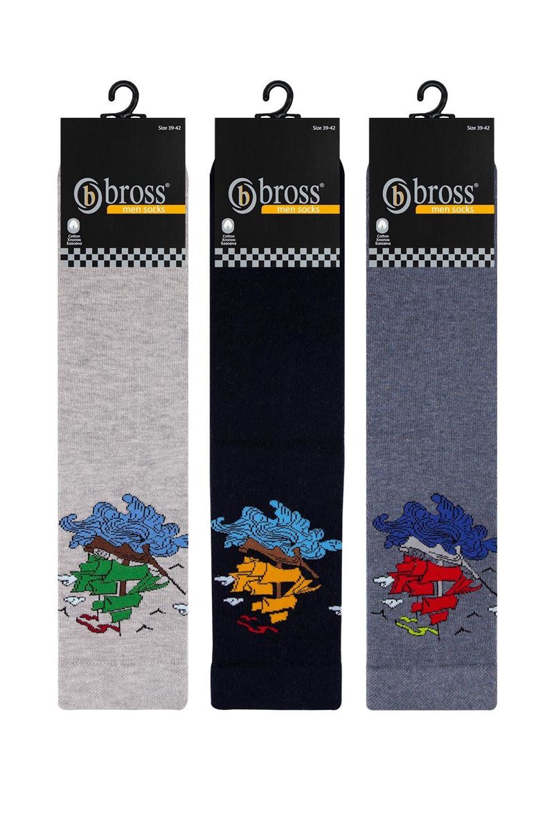 SHIP PATTERNED TEENAGE+MENS SOCKS