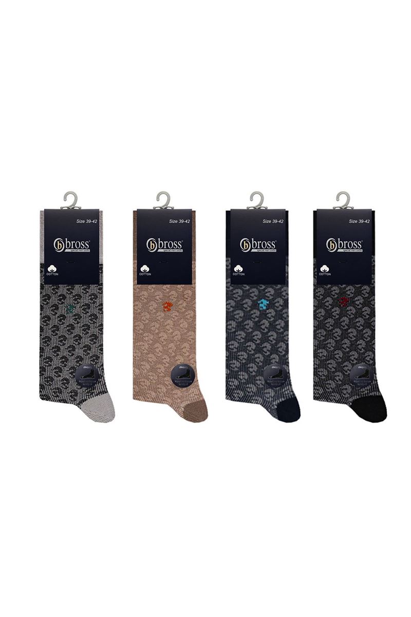 SEAHORSE PATTERNED JACQUARD MEN SOCKS