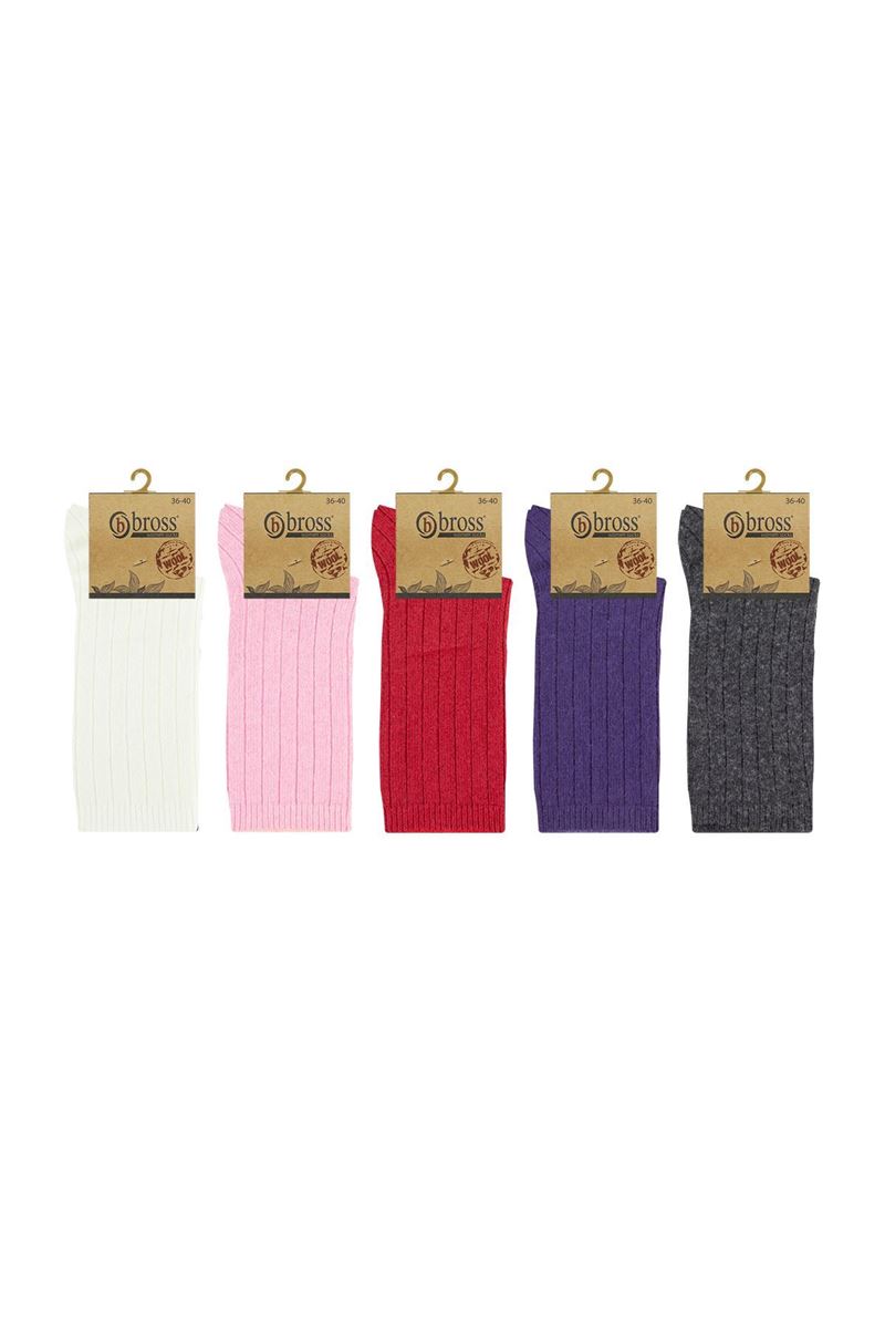 PLAIN WOOL WOMEN SOCKS