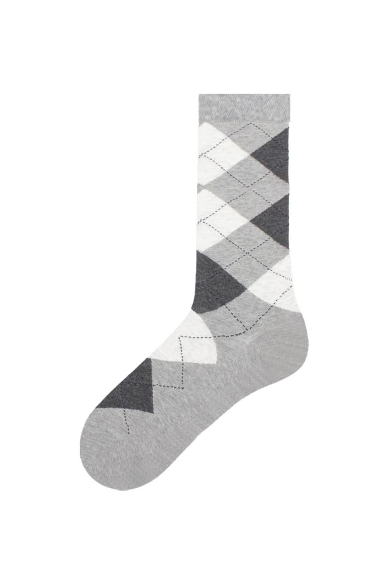 Checked Patterned Men S Socks 12