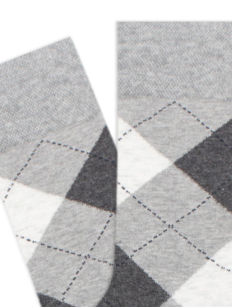 CHECKED PATTERNED MEN S SOCKS