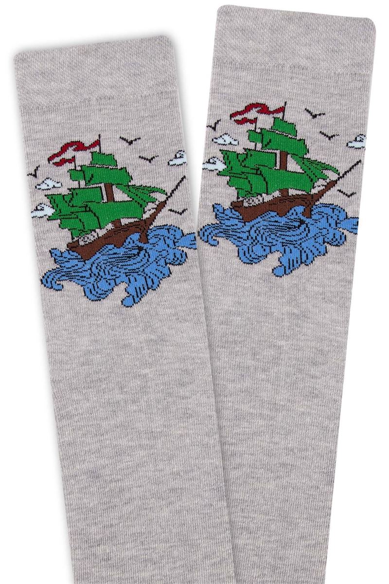 SHIP PATTERNED TEENAGE+MENS SOCKS