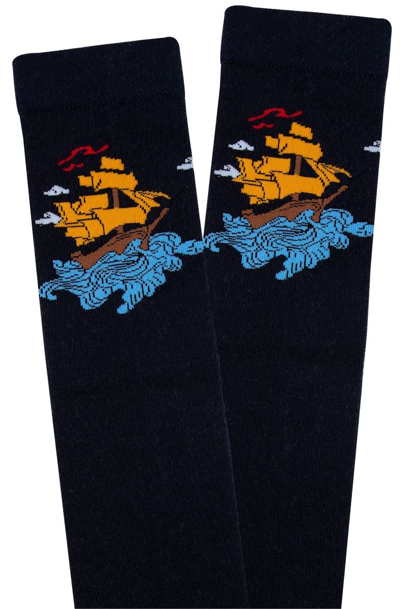 SHIP PATTERNED TEENAGE+MENS SOCKS