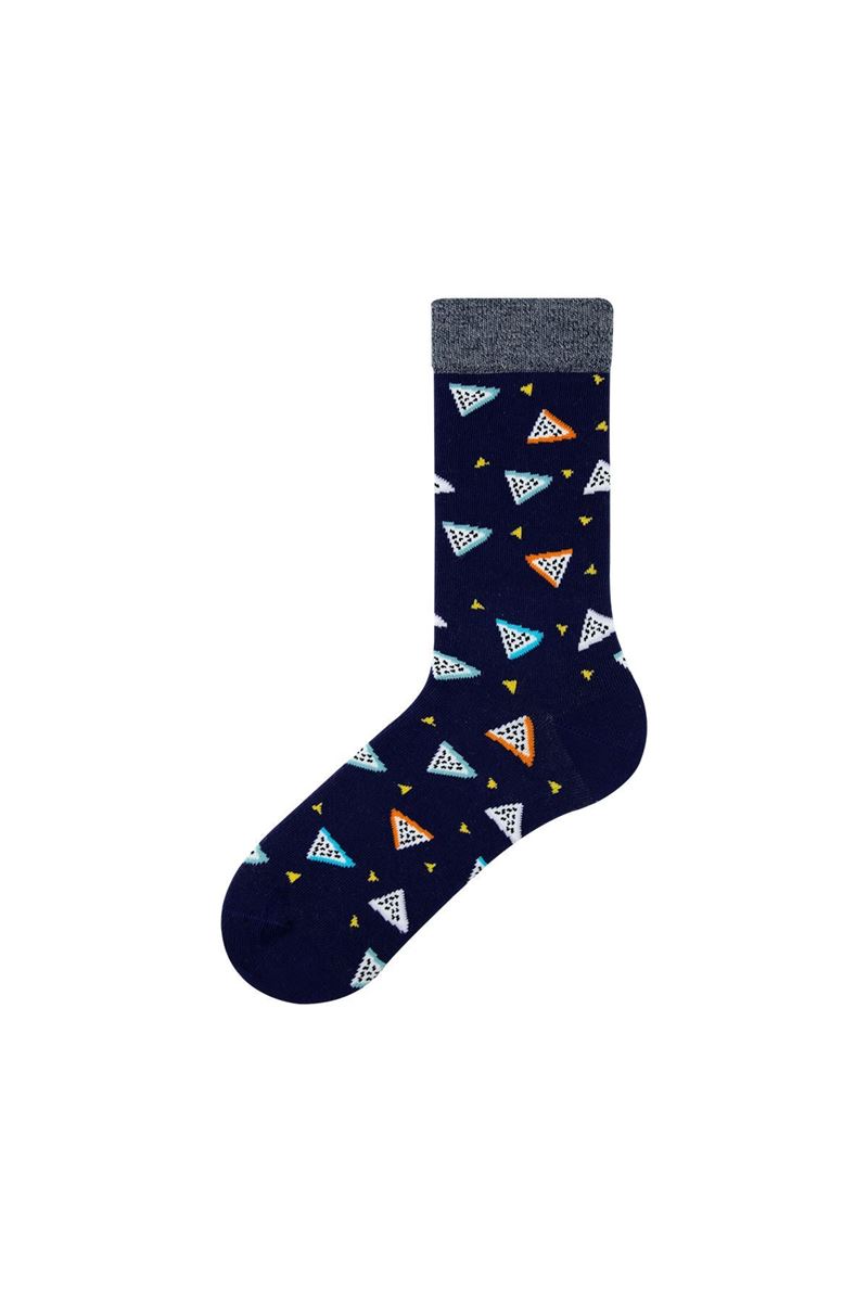 GEOMETRY PATTERNED TEENAGE+MENS SOCKS