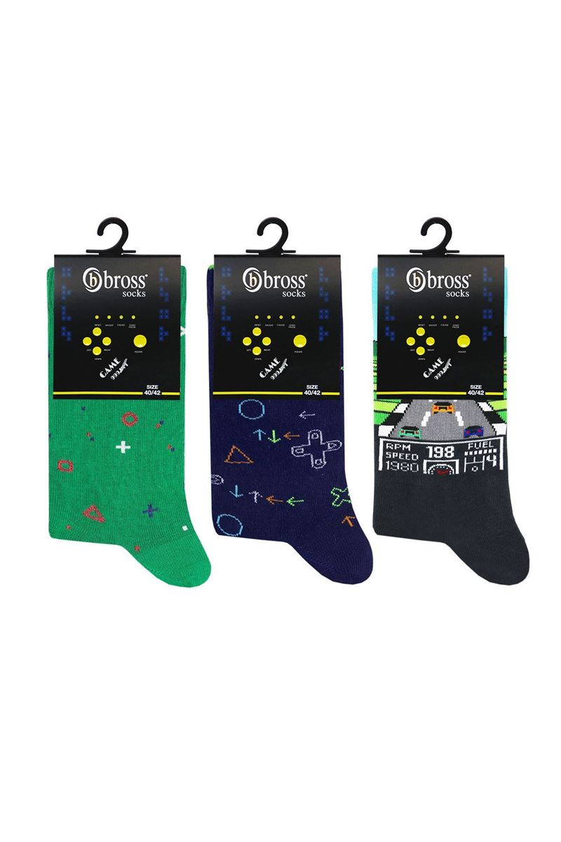 TETRIS THEMED TEENAGE + MENS SOCKS ( MODEL-4)