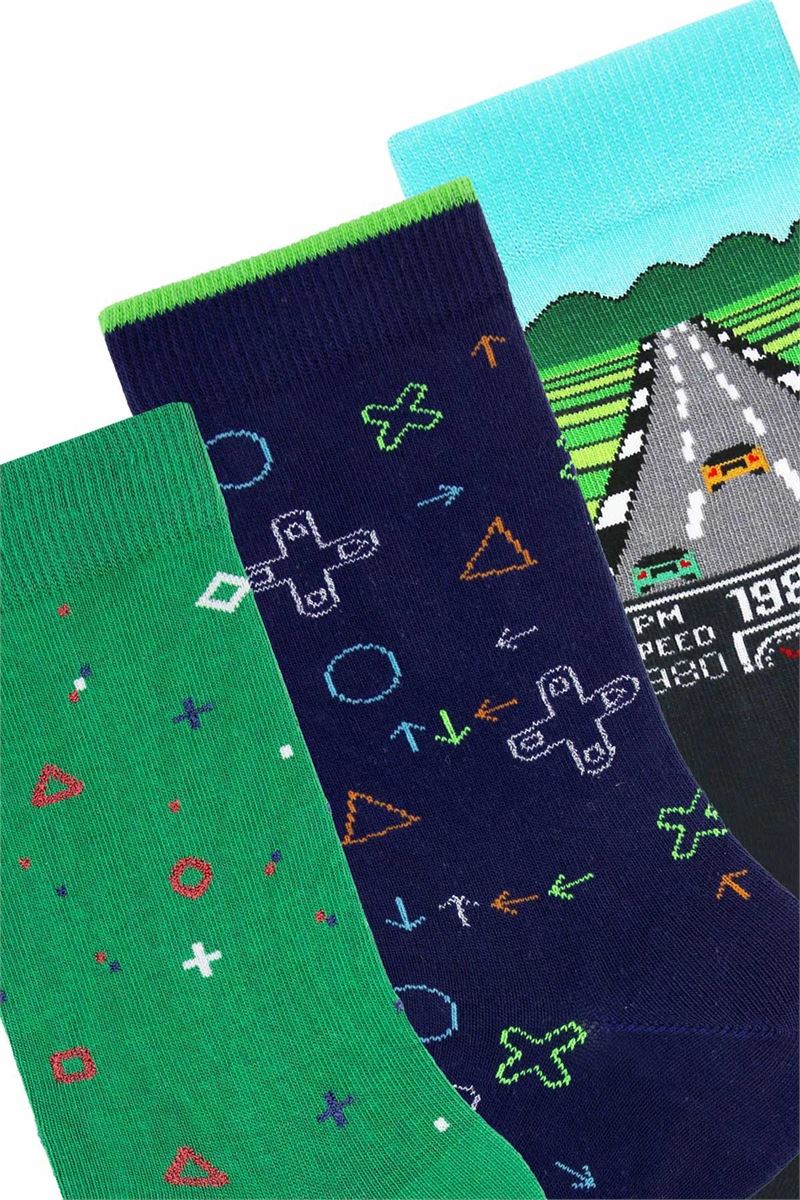 TETRIS THEMED TEENAGE + MENS SOCKS ( MODEL-4)