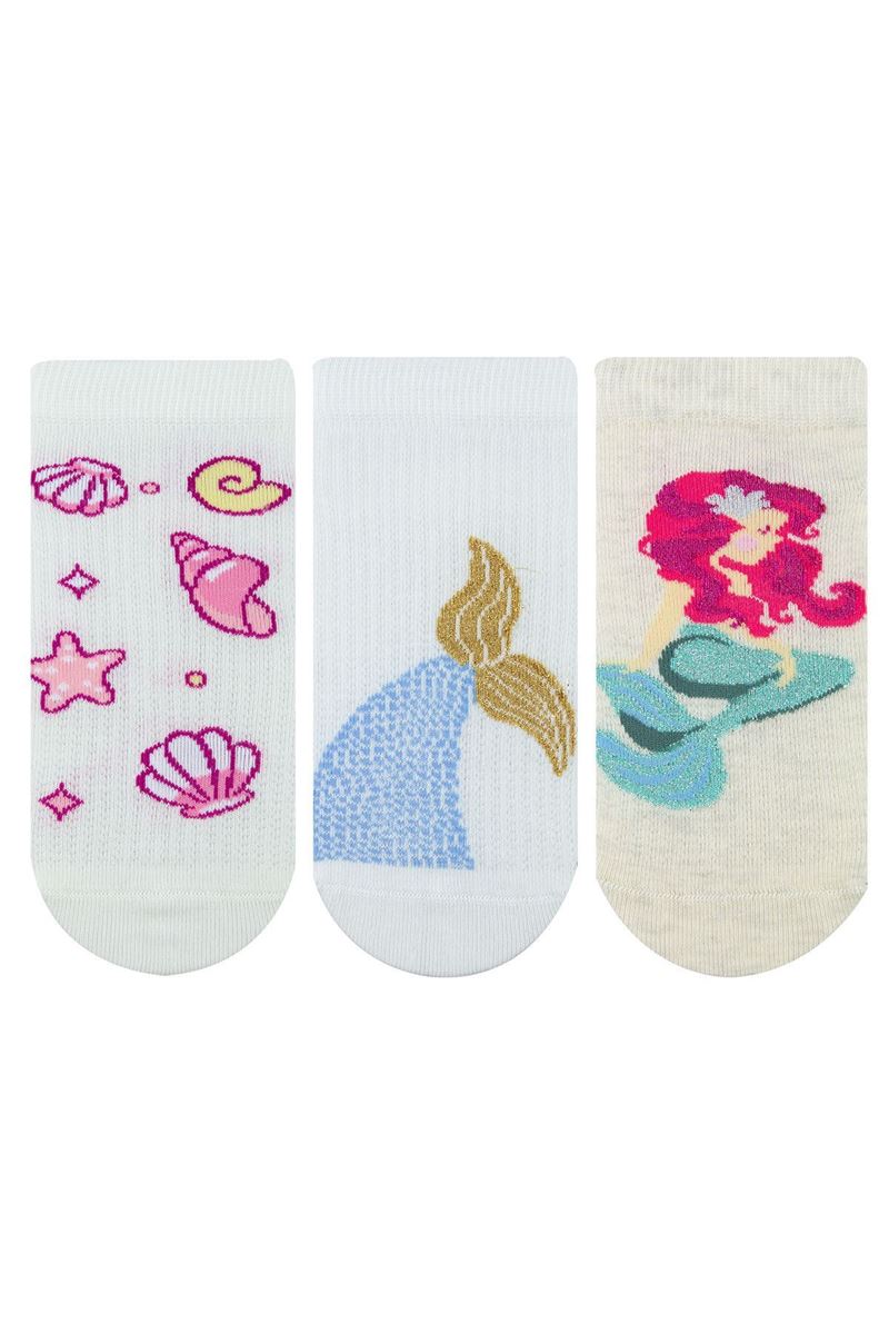 GIRL MERMAID PATTERNED ANKLE SOCKS