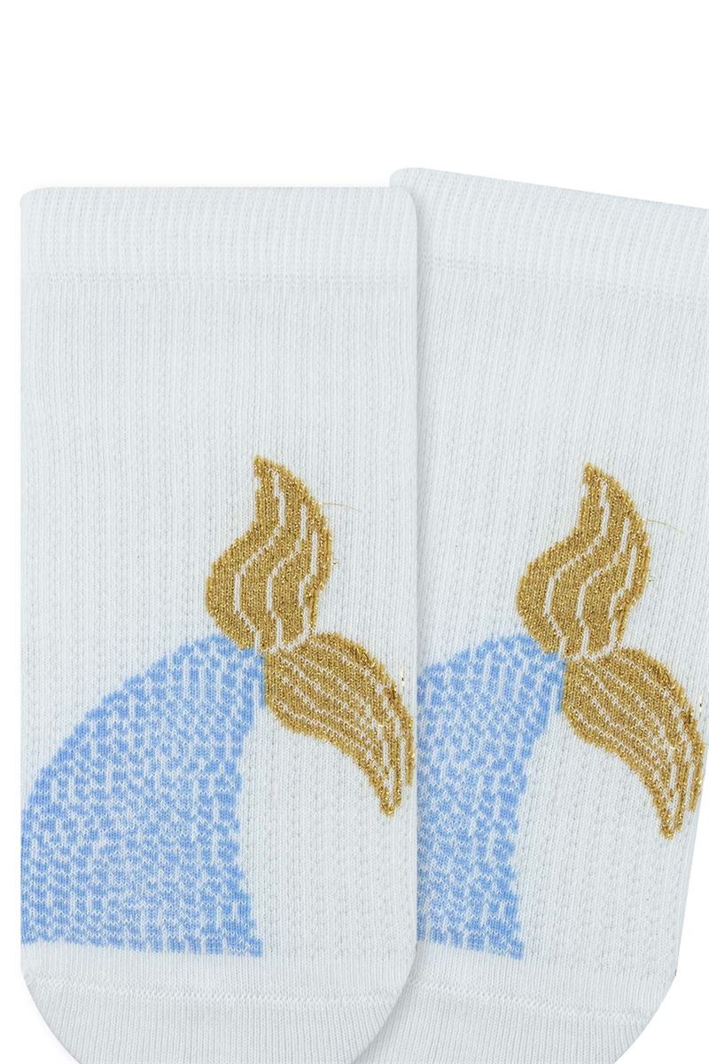 GIRL MERMAID PATTERNED ANKLE SOCKS